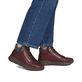 Rote Rieker Damen Schnürstiefel N1305-35 aus Glattleder. Schuh am Fuß.