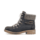 Ozeanblaue Rieker Damen Schnürstiefel Y9131-14 mit Schnürung und Reißverschluss. Schuh Außenseite