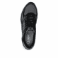 Graue Rieker Herren Sneaker Low U4200-45 mit Schnürung sowie flexibler Sohle. Schuh von oben.