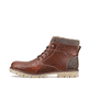 
Kastanienbraune Rieker Herren Schnürstiefel F3641-23 mit einer robusten Profilsohle. Schuh Außenseite