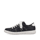 Marineblaue Rieker Damen Schnürschuhe N0910-14 mit Ziernähten. Schuh Außenseite.