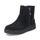 Graublaue Rieker Damen Chelsea Boots X9352-14 mit einer robusten Profilsohle. Schuh Innenseite