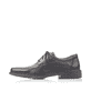 Schwarze Rieker Herren Schnürschuhe B0812-00 mit modernen Ziernähten. Schuh Außenseite.