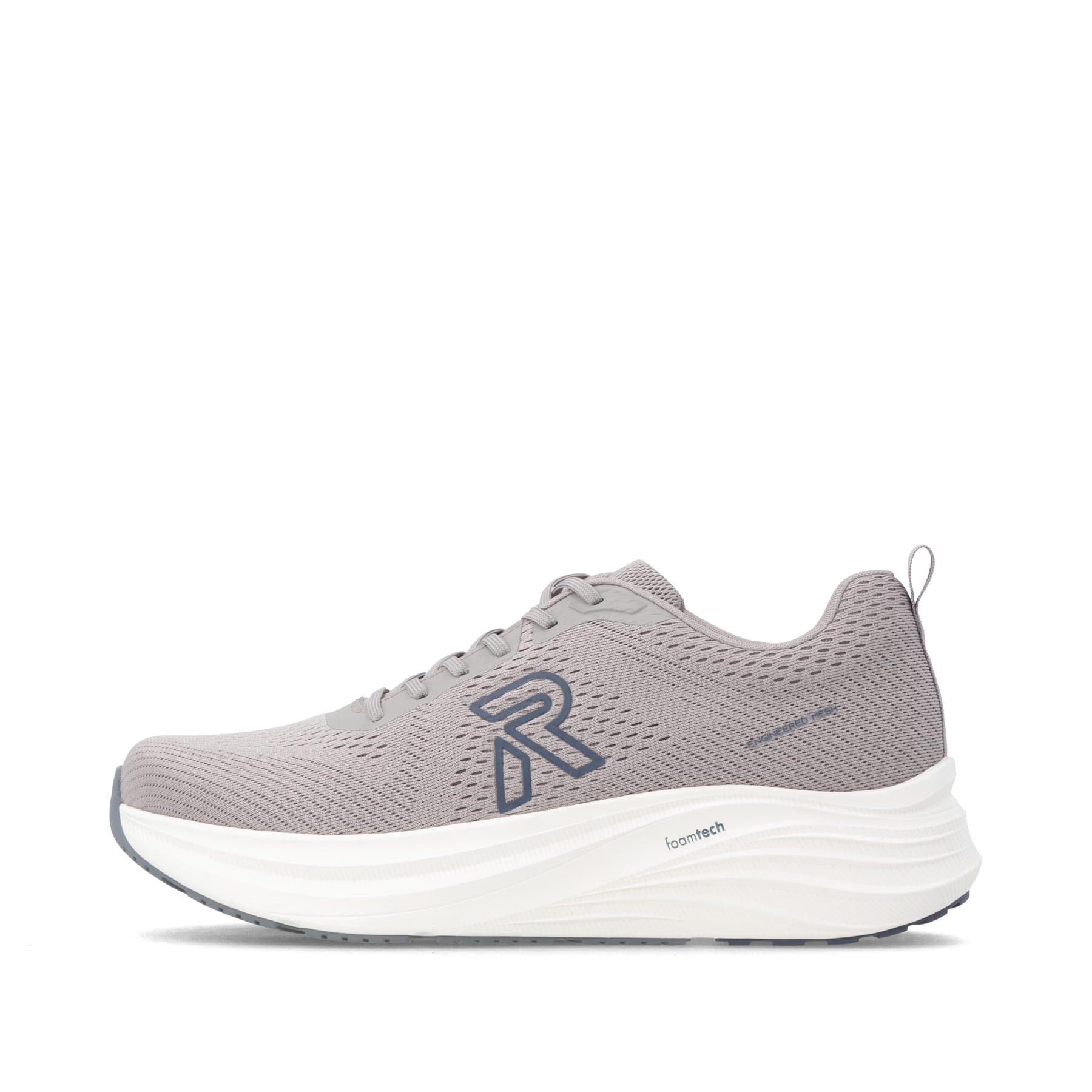 Beige Rieker Sport Herren Sneaker Low U4101-62. Schuh Außenseite.