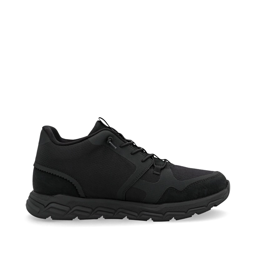 Schwarze Rieker Herren Sneaker High 09170-00 mit wasserabweisender TEX-Membran. Schuh Innenseite.