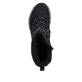 Schwarze Rieker Damen Kurzstiefel Z3950-00 mit dem umdrehbaren Glacier Grip. Schuh von oben.