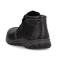 Schwarze Rieker Herren Slipper 03673-00 mit wasserabweisender RiekerTEX-Membran. Schuh von hinten.