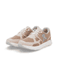 Rosane Rieker Damen Sneaker Low M9000-31 mit einer Gummischnürung. Schuhpaar seitlich schräg.
