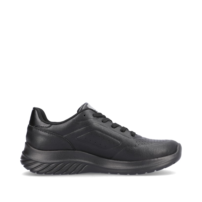 Schwarze Rieker Herren Sneaker Low U0501-00 mit ultra leichter Sohle. Schuh Innenseite.