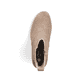 Dunkelbeige Rieker Damen Stiefeletten Y2571-20 mit einem Reißverschluss. Schuh von oben.