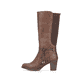 Nussbraune Rieker Damen Hochschaftstiefel 96081-25 mit modischer Kordel. Schuh Außenseite.