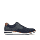 Blaue Rieker Herren Schnürschuhe 11311-14 mit einem Reißverschluss. Schuh Innenseite.