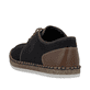 Schwarze Rieker Herren Schnürschuhe B5249-00 mit der Komfortweite G 1/2. Schuh von hinten.