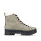 Graugrüne Rieker Damen Schnürstiefel Z1805-52 mit einer robusten Profilsohle. Schuh Innenseite