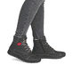 Graugrüne Rieker Damen Schnürstiefel 51545-54 mit Schnürung und Reißverschluss. Schuh Innenseite