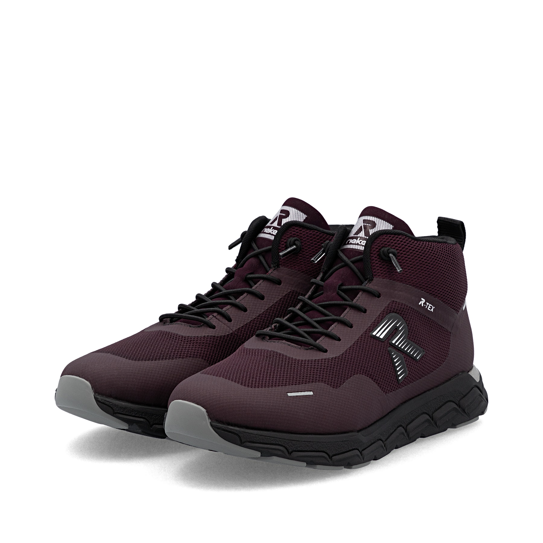 Rieker M6500 Stivaletto Alta Donna – Autunno Inverno, Larghezza Comfort, Suola Memosoft, Membrana Impermeabile Tex