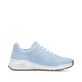 Blaue Rieker Damen Sneaker Low M4903-12 mit abgesetztem Logo sowie Schnürung. Schuh Innenseite.