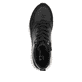Schwarze Rieker Damen Sneaker High W0672-00 mit griffiger und leichter Sohle. Schuh von oben.