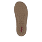 Blaue Rieker Damen Slipper N2452-10 mit eleganten Zierlochungen sowie Gummizug. Schuh Laufsohle.