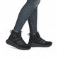 Schwarze Rieker Damen Sneaker High W2570-00 mit wasserabweisender TEX-Membran. Schuh am Fuß.