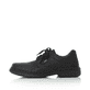 
Tiefschwarze Rieker Herren Schnürschuhe 05001-00 mit einer schockabsorbierenden Sohle. Schuh Außenseite