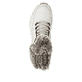 Weiße Rieker Damen Schnürstiefel W0063-80 mit wasserabweisender TEX-Membran. Schuh von oben.