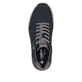 Baskets basses Rieker bleues pour homme 11504-14 avec fermeture éclair. Chaussure vue de dessus.
