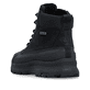 Schwarze Rieker Herren Schnürstiefel 30302-00 mit dem umdrehbaren Glacier Grip. Schuh von hinten.