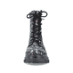 
Mehrfarbige Rieker Damen Biker Boots Z9120-90 mit Schnürung und Reißverschluss. Schuh von vorne.