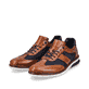 Braune Rieker Herren Schnürschuhe 14410-24 mit der Komfortweite G 1/2. Schuhpaar seitlich schräg.