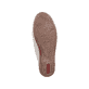Goldene Rieker Damen Loafer 47656-90 mit Gummizug sowie extra weicher Decksohle. Schuh Laufsohle.