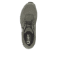 Grüne Rieker Herren Sneaker Low 09100-54 mit einer Gummischnürung. Schuh von oben.