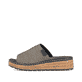 Mehrfarbige Rieker Damen Pantoletten 62768-90 mit der Extraweite H. Schuh Außenseite.