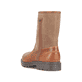 Fuchsbraune Rieker Herren Kurzstiefel 39872-24 mit griffiger Fiber-Grip Sohle. Schuh von hinten.