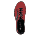 Erdbeerrote Rieker Damen Slipper N3267-33 mit easy Hineinschlüpf-Möglichkeit. Schuh von oben.