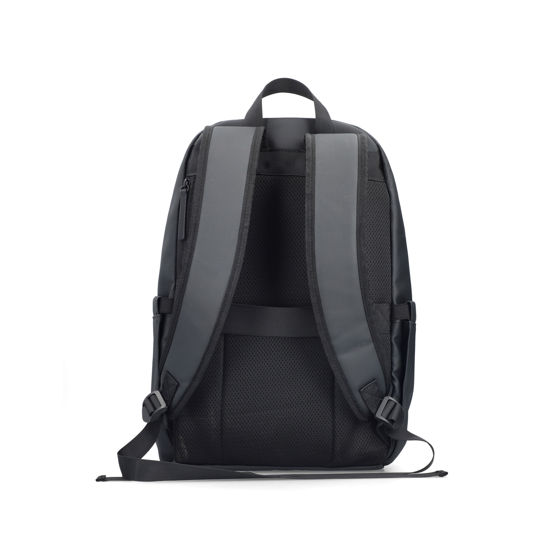 Sac à dos Rieker H5103-00 noir avec fermeture éclair et compartiment pour ordinateur portable. Arrière.
