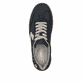 Baskets basses Rieker bleues vegan pour femme M5512-15 avec lacets. Chaussure vue de dessus.