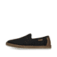 Schwarze Rieker Herren Slipper B5276-00 mit Gummizug sowie Komfortweite G 1/2. Schuh Außenseite.
