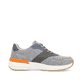 Blaue Rieker Herren Sneaker Low U1402-10 mit Schnürung sowie flexibler Sohle. Schuh Innenseite.