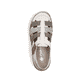 Escarpins Rieker beiges pour femme L0379-90 en cuir lisse. Chaussure vue de dessus.