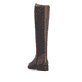 Dunkelbraune Rieker Damen Hochschaftstiefel Z9591-29 aus Glattleder. Schuh von hinten.