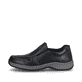
Graphitschwarze Rieker Herren Slipper 03355-00 mit einer schockabsorbierenden Sohle. Schuh Außenseite