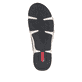 Schwarze Rieker Damen Slipper 55952-00 mit einem Gummizug. Schuh Laufsohle.