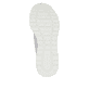 Mocassins Rieker beiges végan pour femmes M6078-60 avec bande élastique. Semelle extérieure de la chaussure.