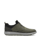 Grüne Rieker Herren Slipper B3360-54 mit Gummischnürung sowie der Extraweite H. Schuh Innenseite.