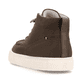 Braune Rieker Herren Schnürschuhe U0770-25 mit TR-Sohle mit leichtem EVA-Inlet. Schuh von hinten.