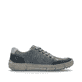 Blaue Rieker Herren Schnürschuhe 04004-12 mit Reißverschluss sowie Extraweite H. Schuh Innenseite.