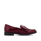 Rote Rieker Damen Loafer 46254-33 mit Gummizug sowie extra weicher Decksohle. Schuh Innenseite.