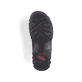 Schwarze Rieker Herren Pantoletten 25093-00 mit Elastikeinsatz sowie Ziernähten. Schuh Laufsohle.