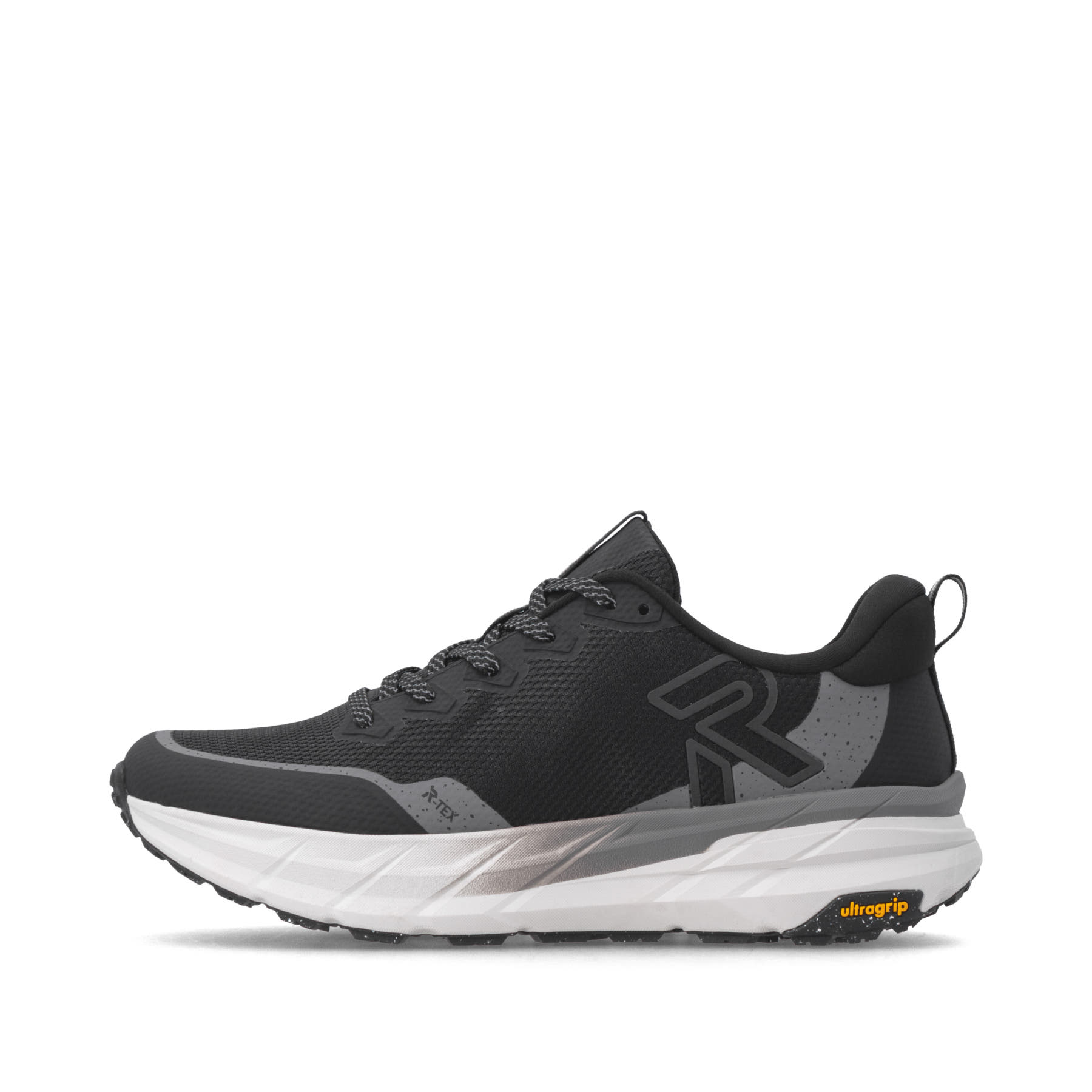 Schwarze Rieker Sport Herren Sneaker Low U4501-00. Schuh Außenseite.